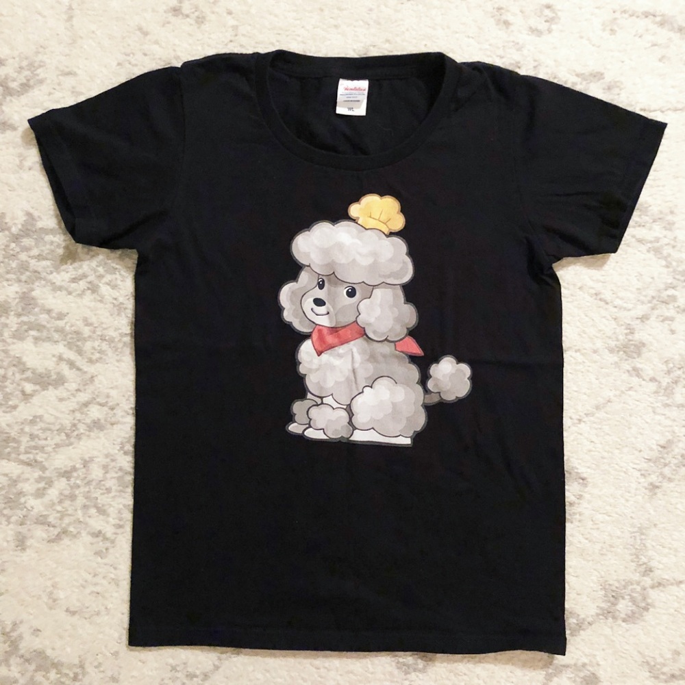 Adorable black Poodle Chef graphic t-shirt